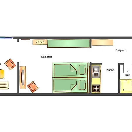 Bergstrasse Whg Strandmuschel Apartment *